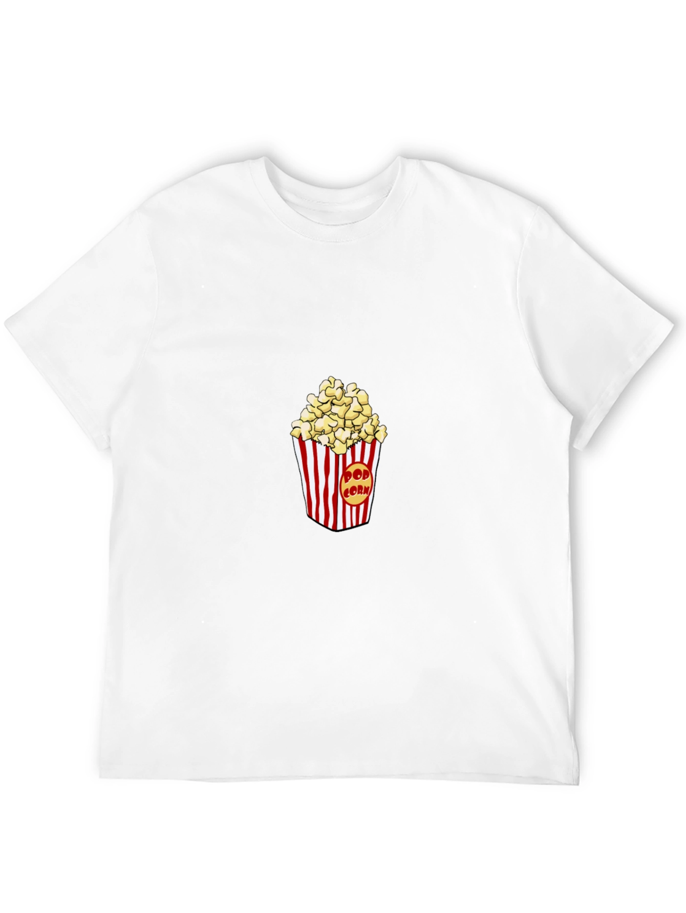Popcorn Graphic Black T-Shirt