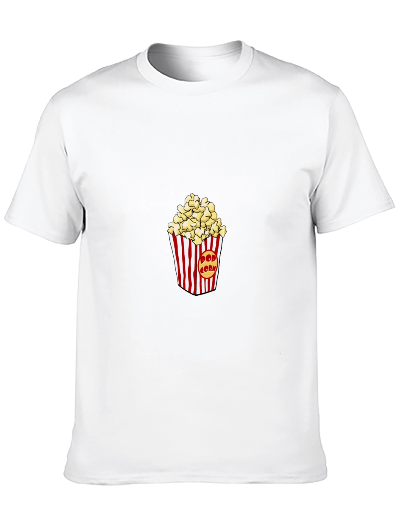 Popcorn Graphic Black T-Shirt