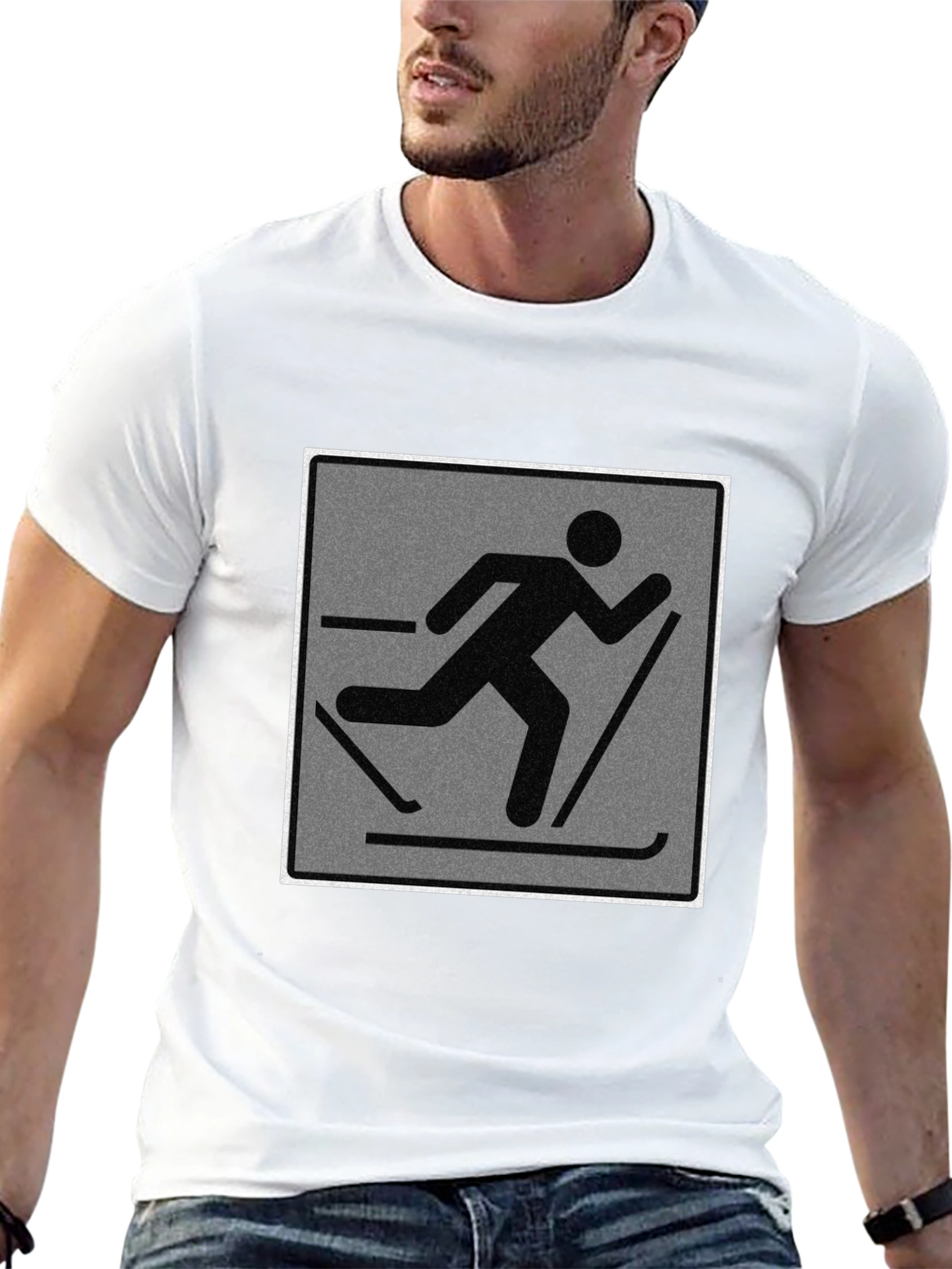 Cross Country Skiing Graphic T-Shirt - Unisex Tee