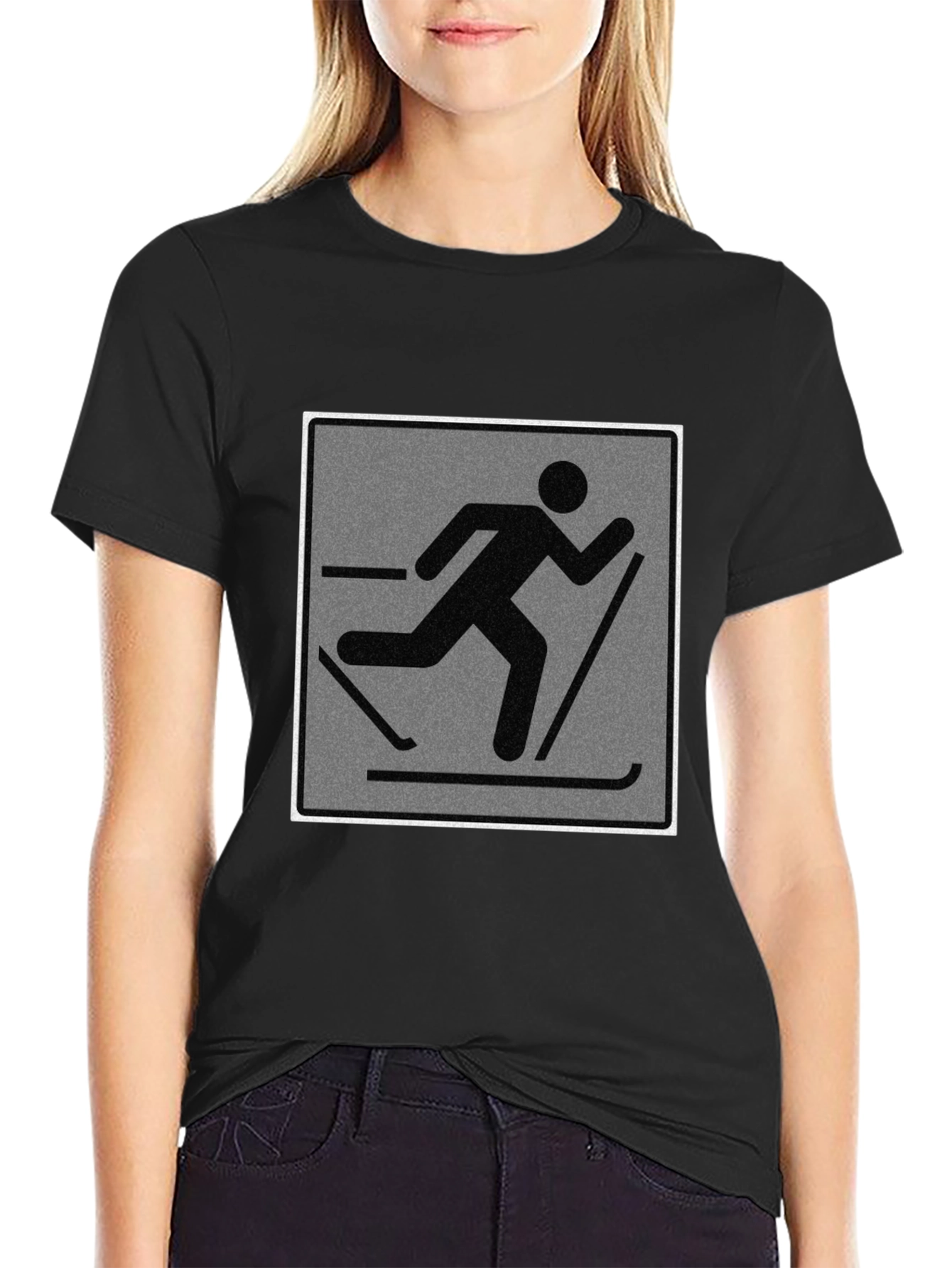 Cross Country Skiing Graphic T-Shirt - Unisex Tee