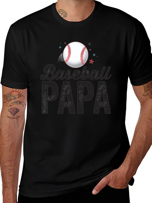 Baseball Papa T-Shirt - Perfect Gift for Baseball Dads!