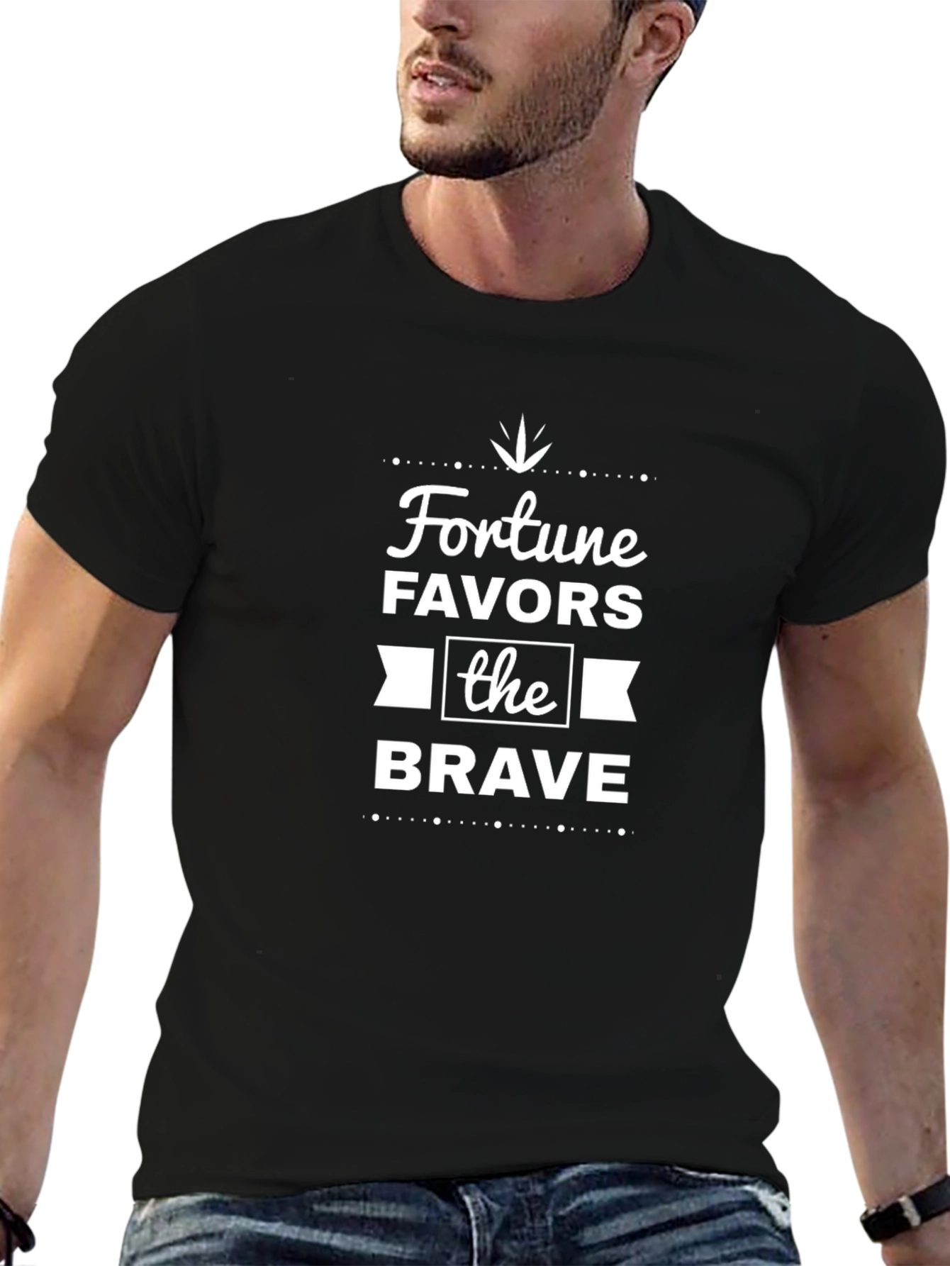 Fortune Favors the Brave Graphic T-Shirt