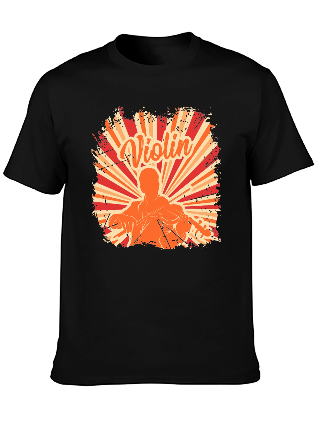 Violin Player Graphic Tee - Music Lover Shirt
