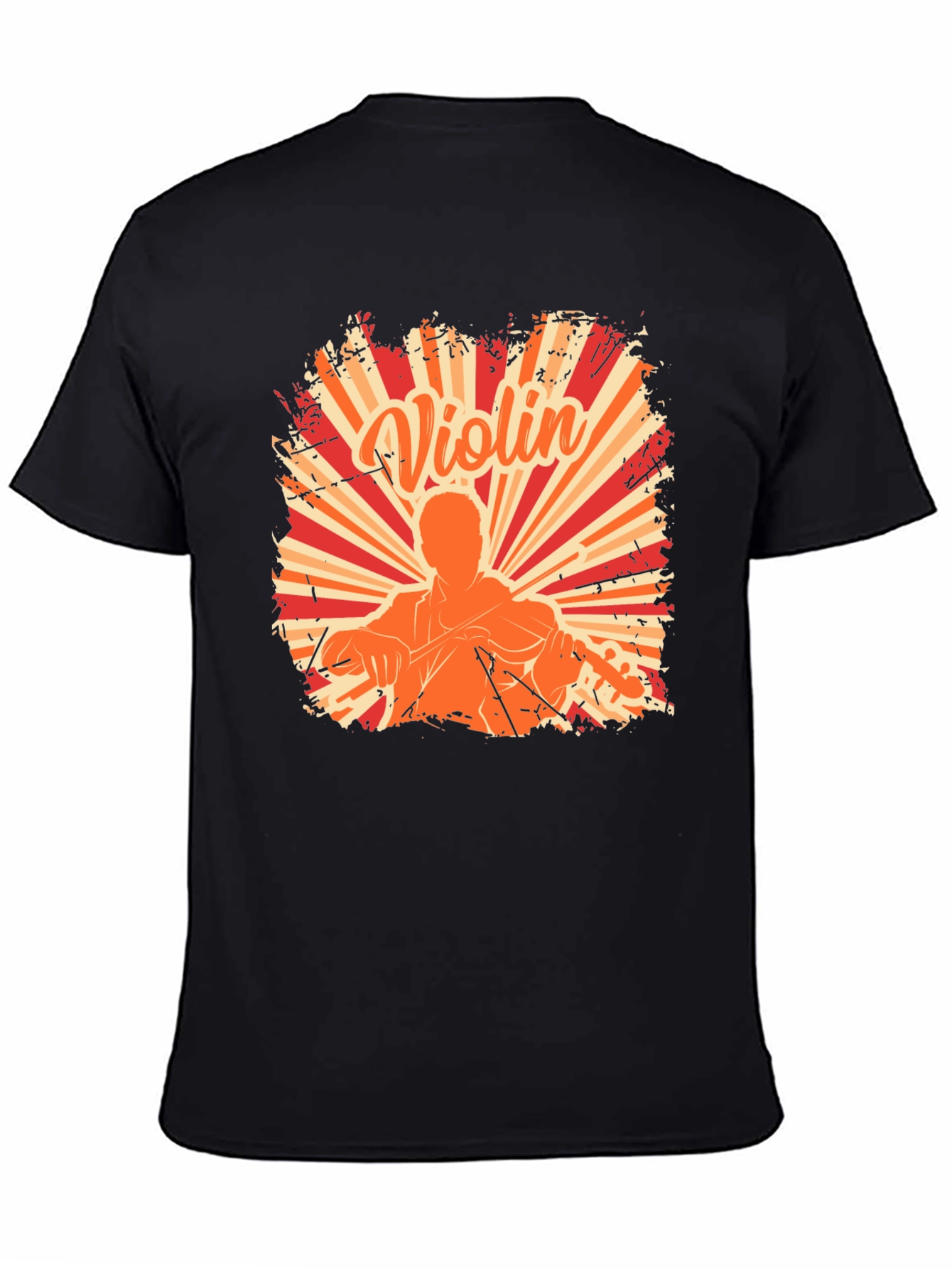 Violin Player Graphic Tee - Music Lover Shirt