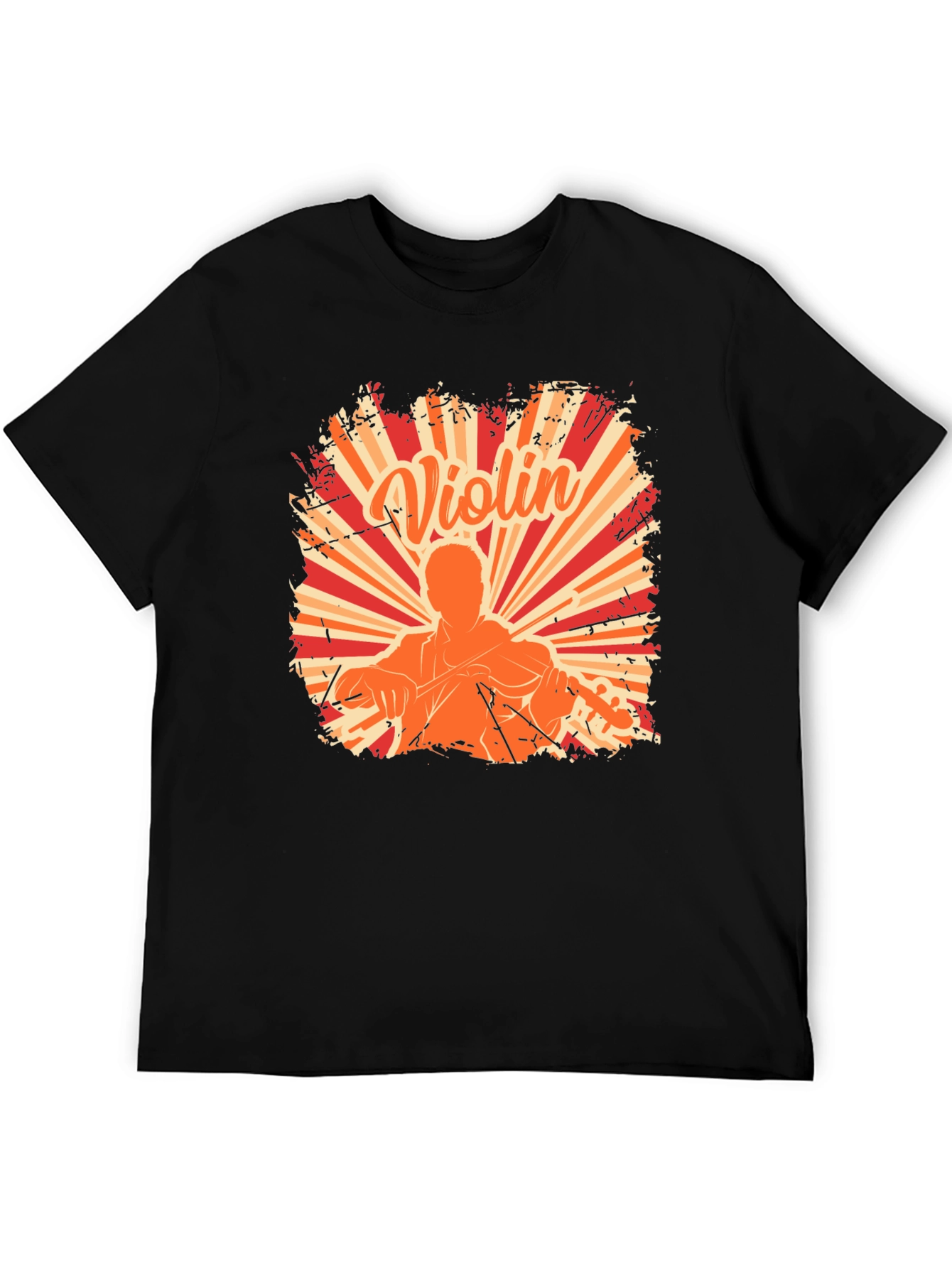 Violin Player Graphic Tee - Music Lover Shirt