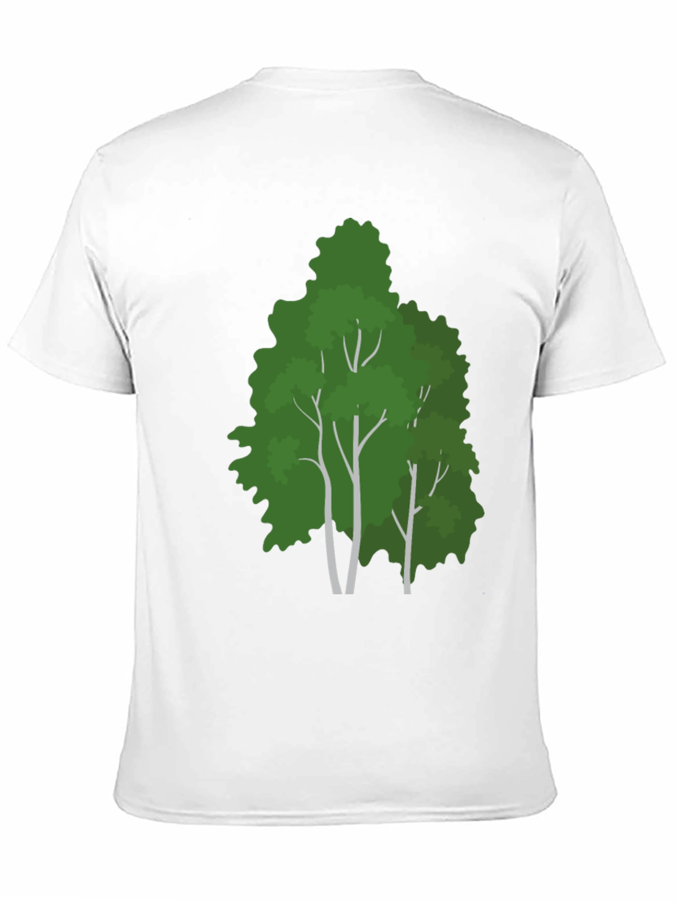 Mens Black T-Shirt with Tree Graphic