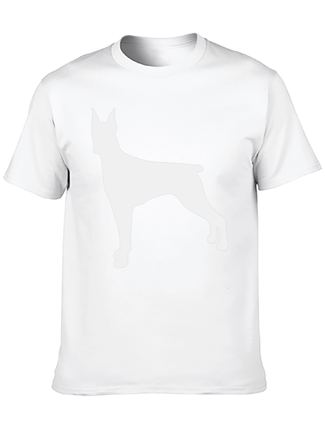 Dog Silhouette Graphic Tee - Black