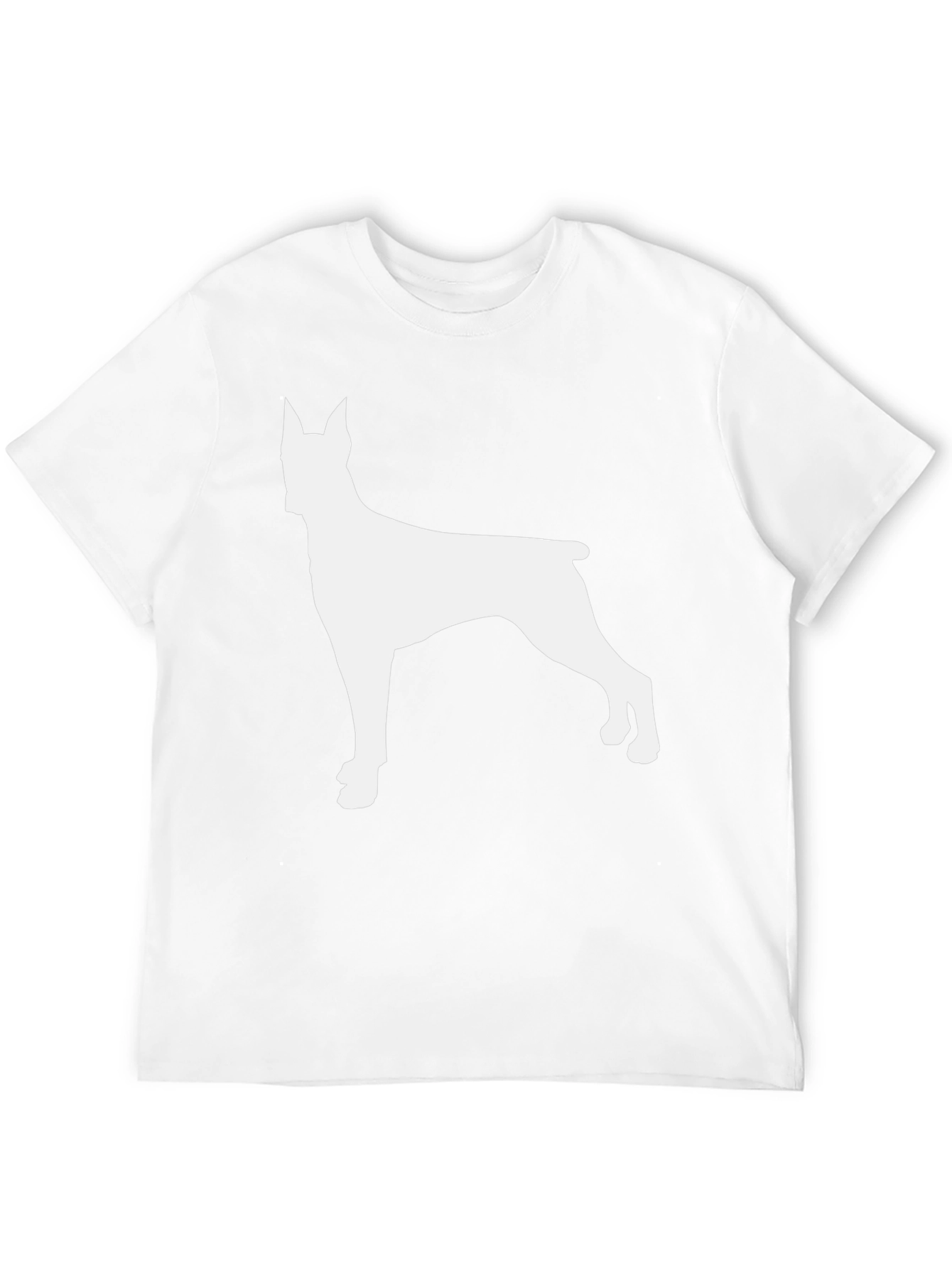 Dog Silhouette Graphic Tee - Black
