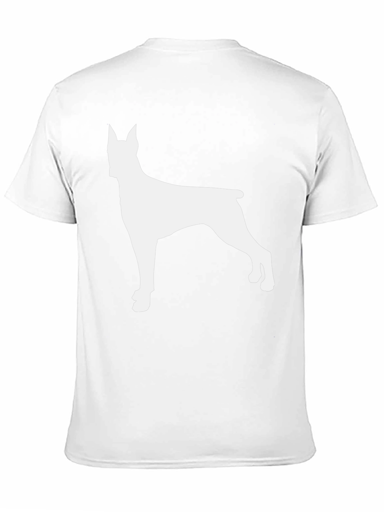 Dog Silhouette Graphic Tee - Black