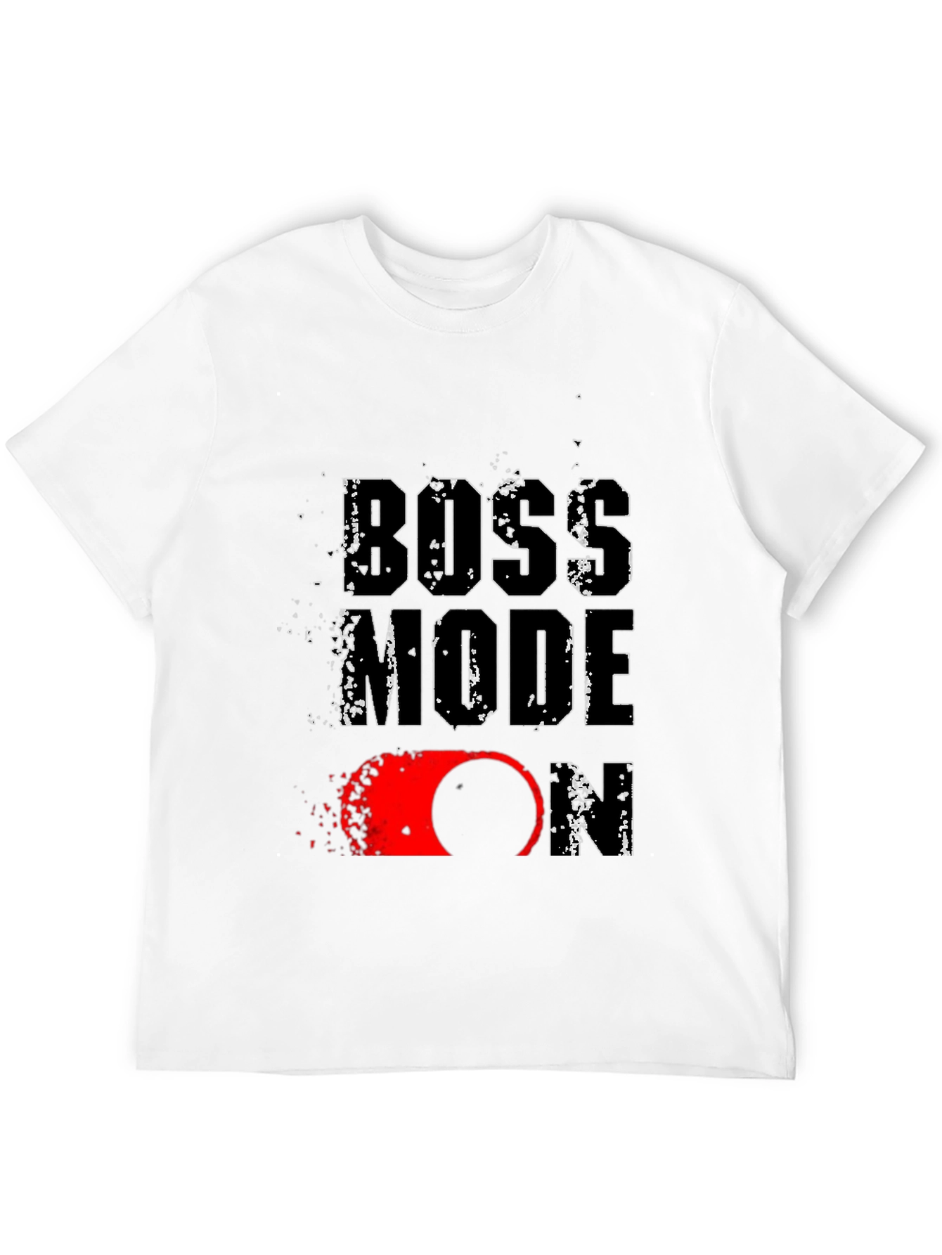 Boss Mode On Graphic Print T-Shirt