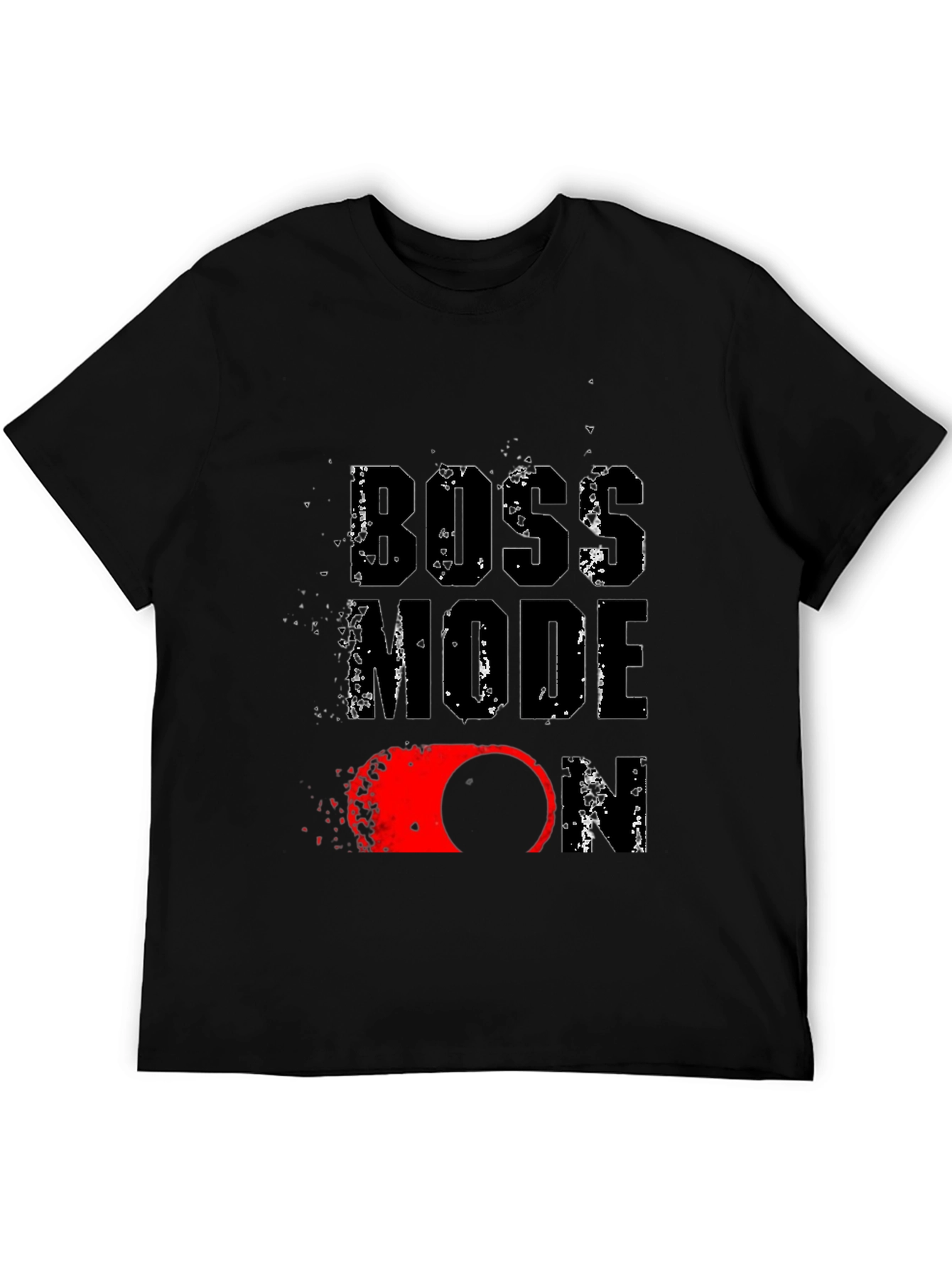 Boss Mode On Graphic Print T-Shirt