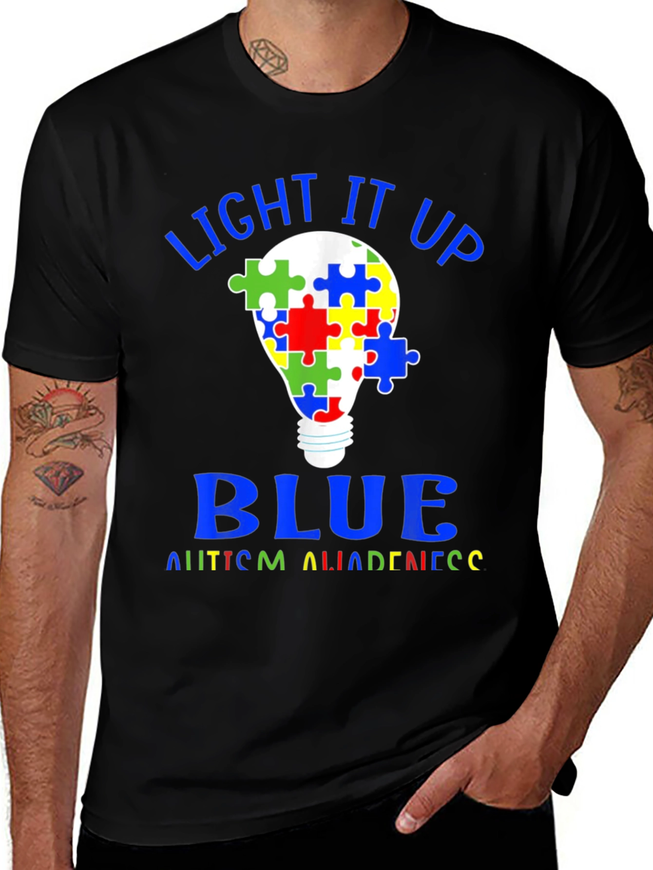 Autism Awareness Light It Up Blue T-Shirt