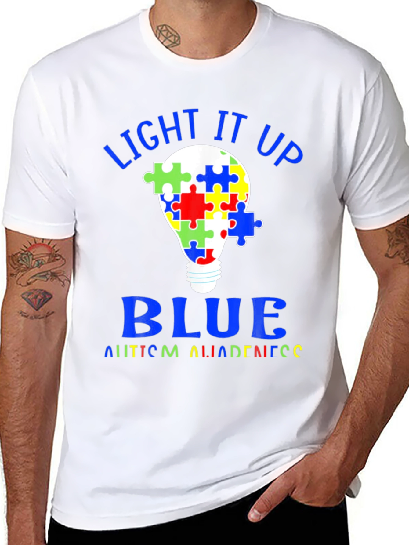 Autism Awareness Light It Up Blue T-Shirt