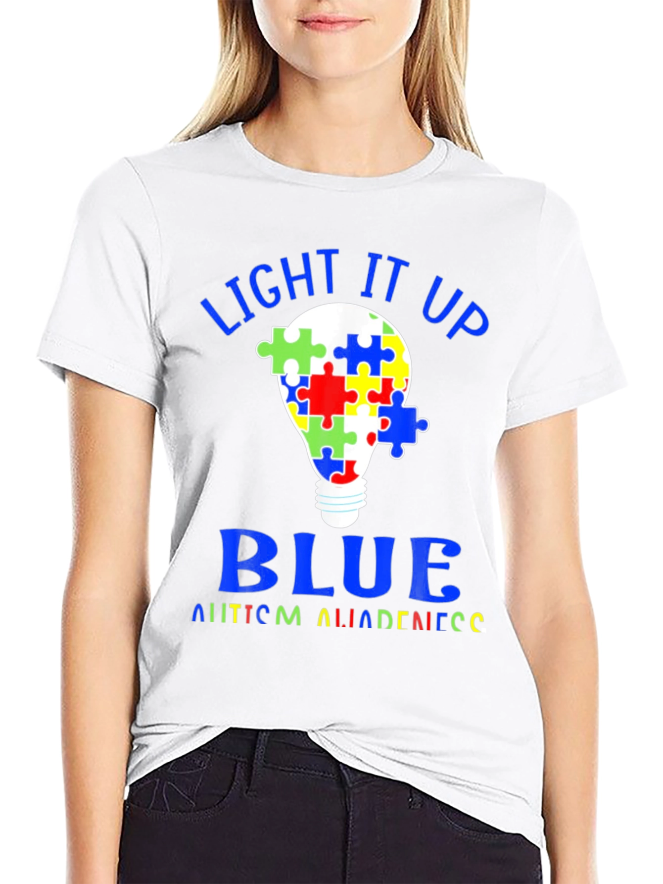 Autism Awareness Light It Up Blue T-Shirt