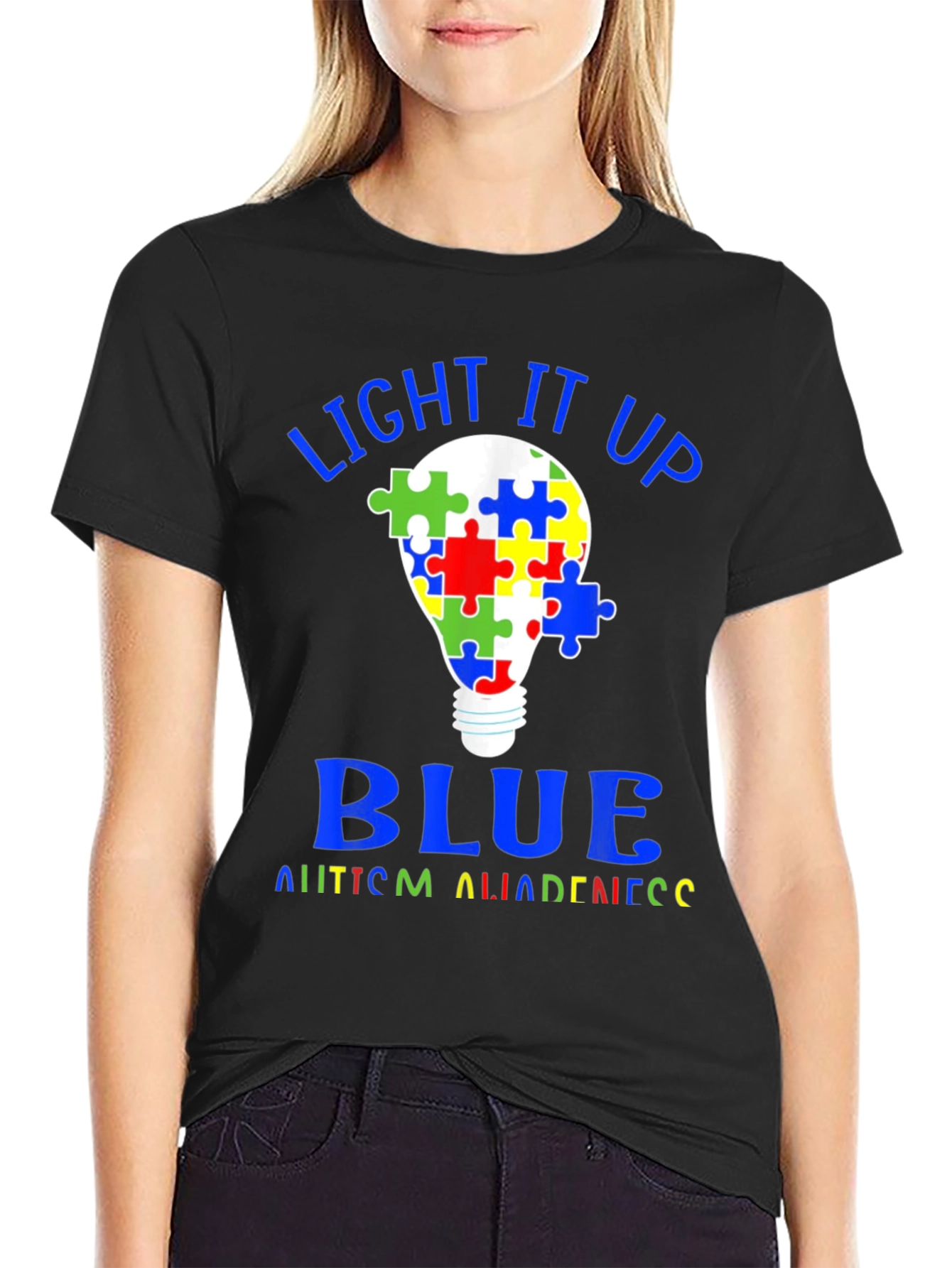 Autism Awareness Light It Up Blue T-Shirt