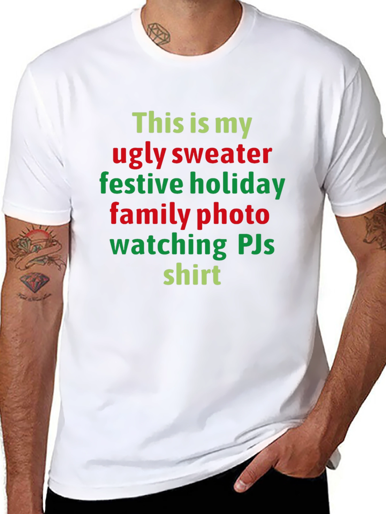 Ugly Sweater Festive Holiday Family Photo Shirt