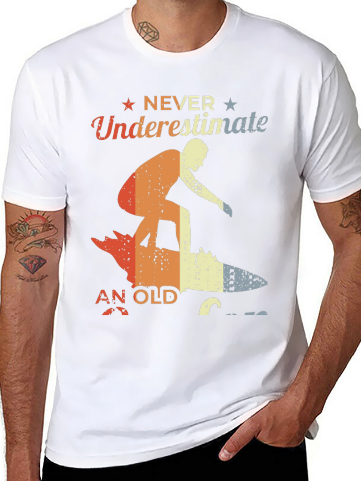 Never Underestimate An Old Surfer T-Shirt