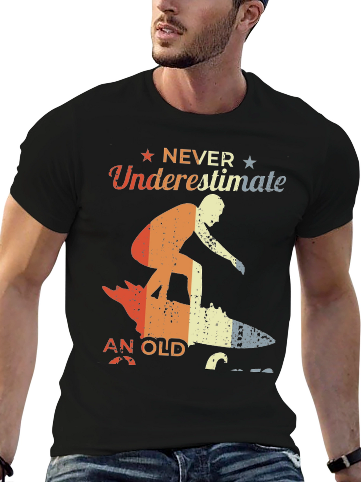 Never Underestimate An Old Surfer T-Shirt