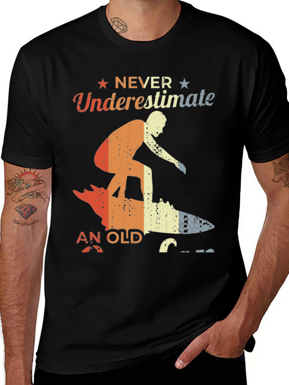 Never Underestimate An Old Surfer T-Shirt
