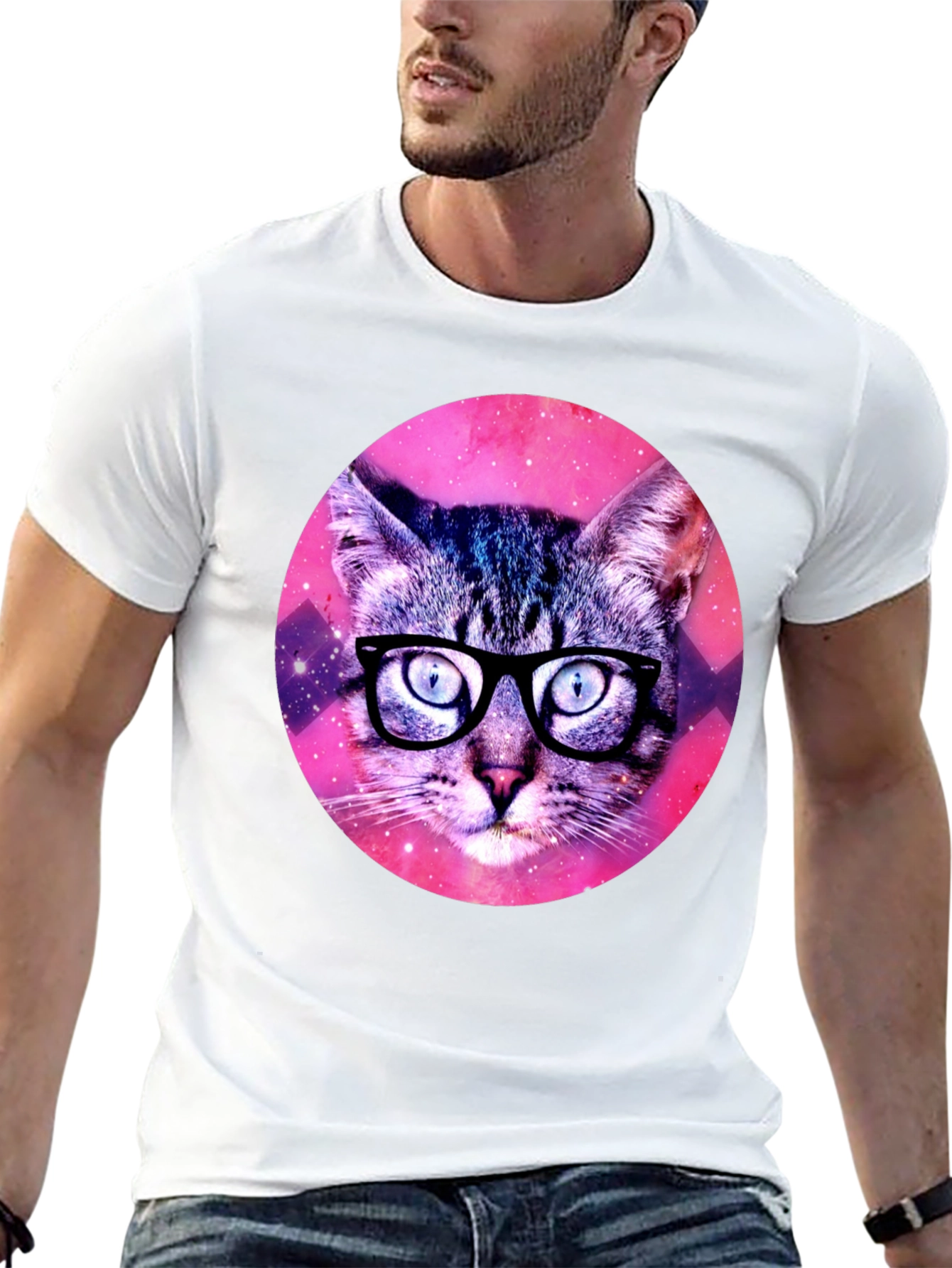 Galaxy Cat T-Shirt - Hipster Style Tee