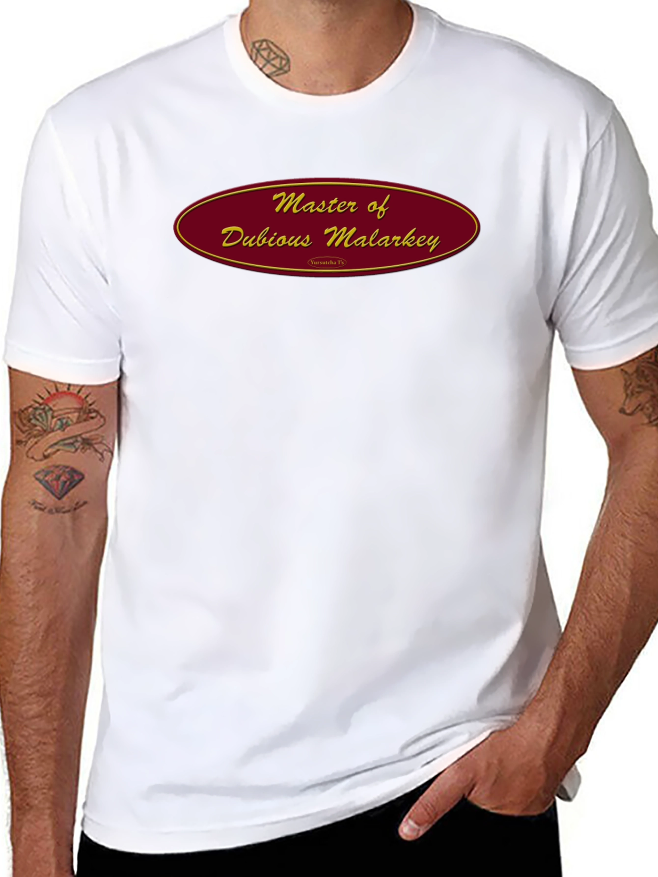 Master of Dubious Malarkey Black T-Shirt