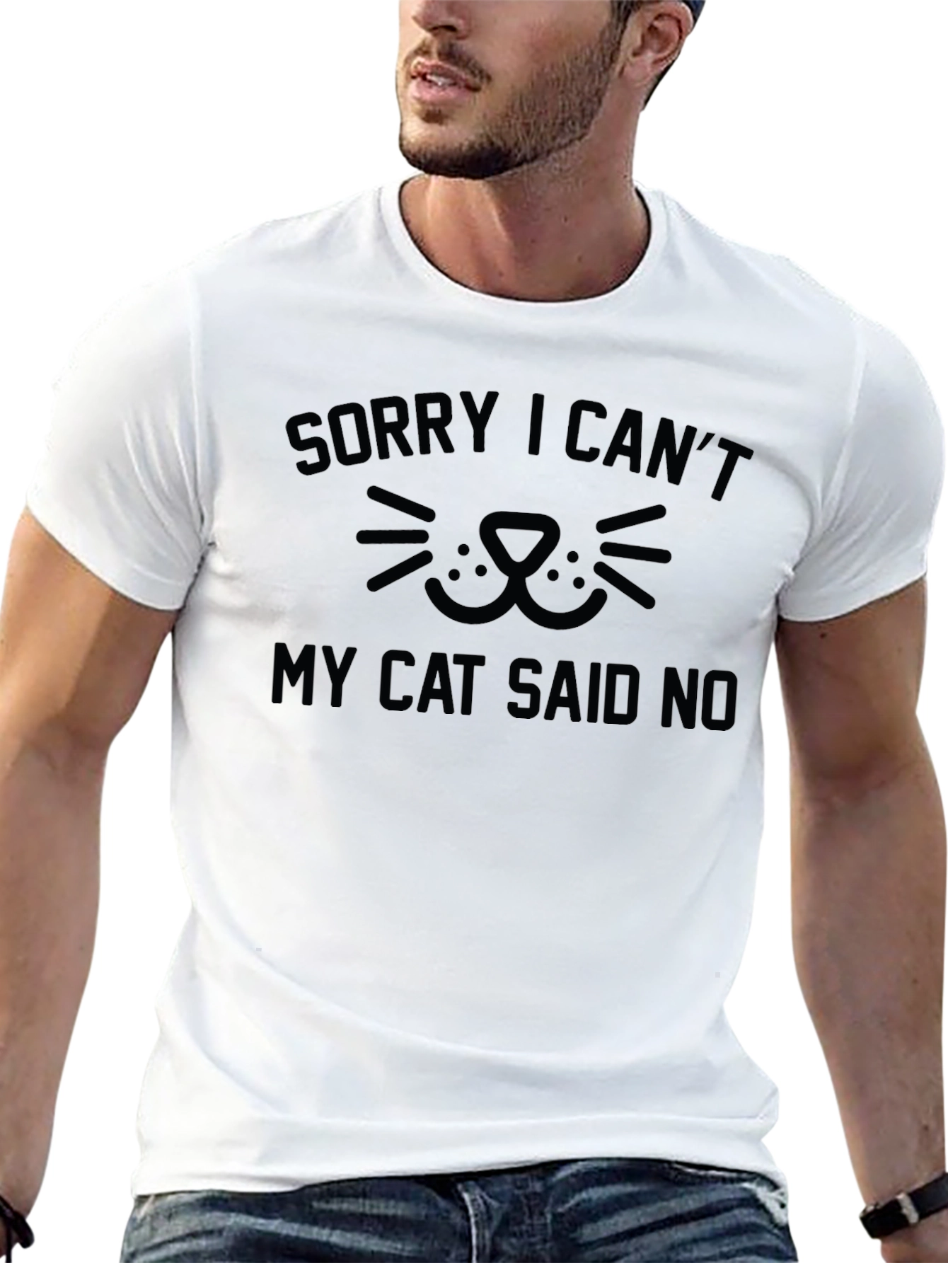 Sorry I Cant My Cat Said No T-Shirt