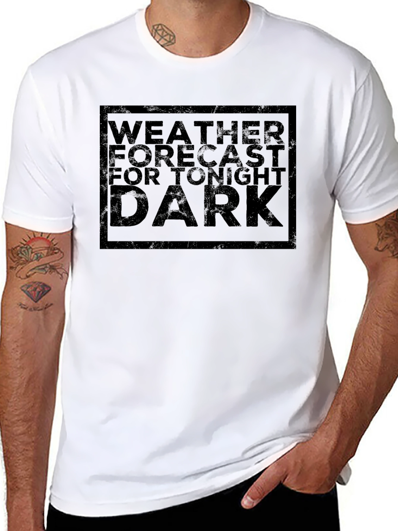 Dark Weather Forecast Graphic T-Shirt
