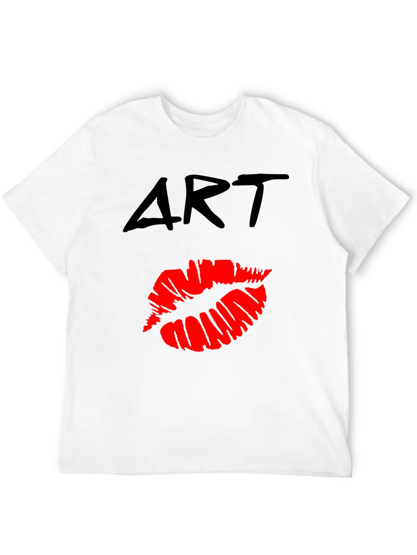 Art Lips Graphic T-Shirt - Casual Wear