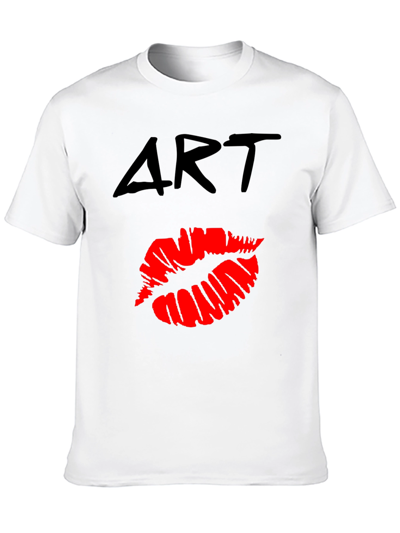 Art Lips Graphic T-Shirt - Casual Wear