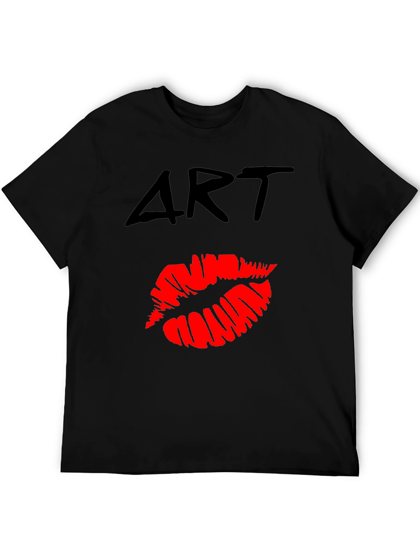 Art Lips Graphic T-Shirt - Casual Wear