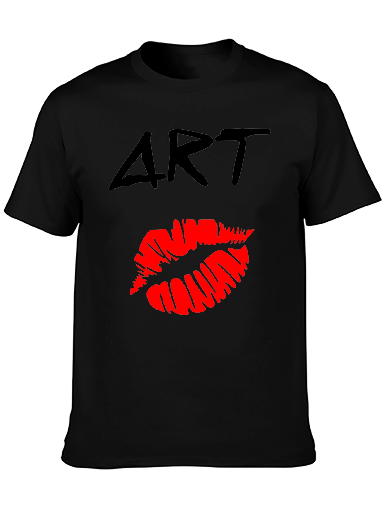 Art Lips Graphic T-Shirt - Casual Wear