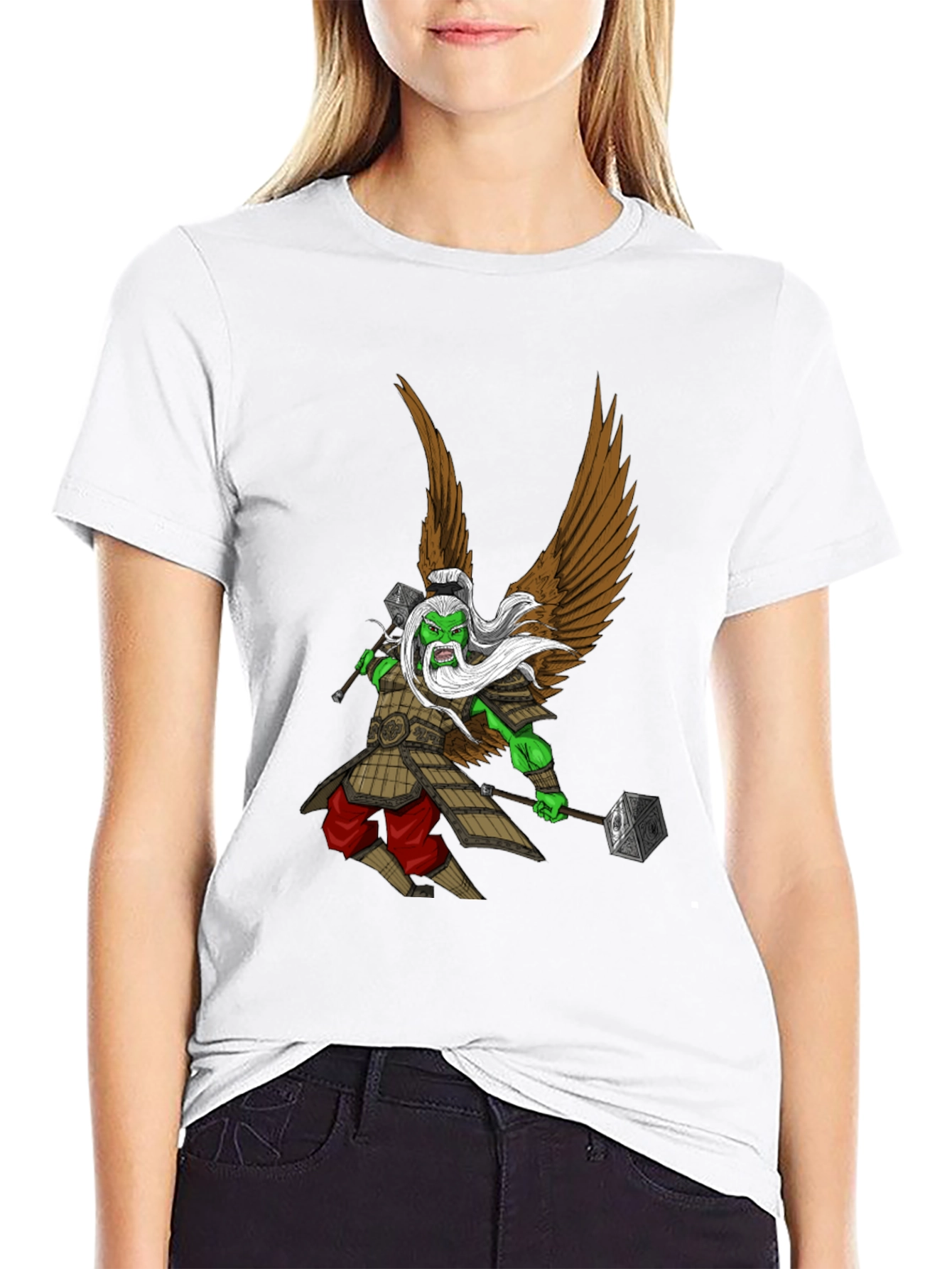 Winged Orc Warrior Graphic T-Shirt