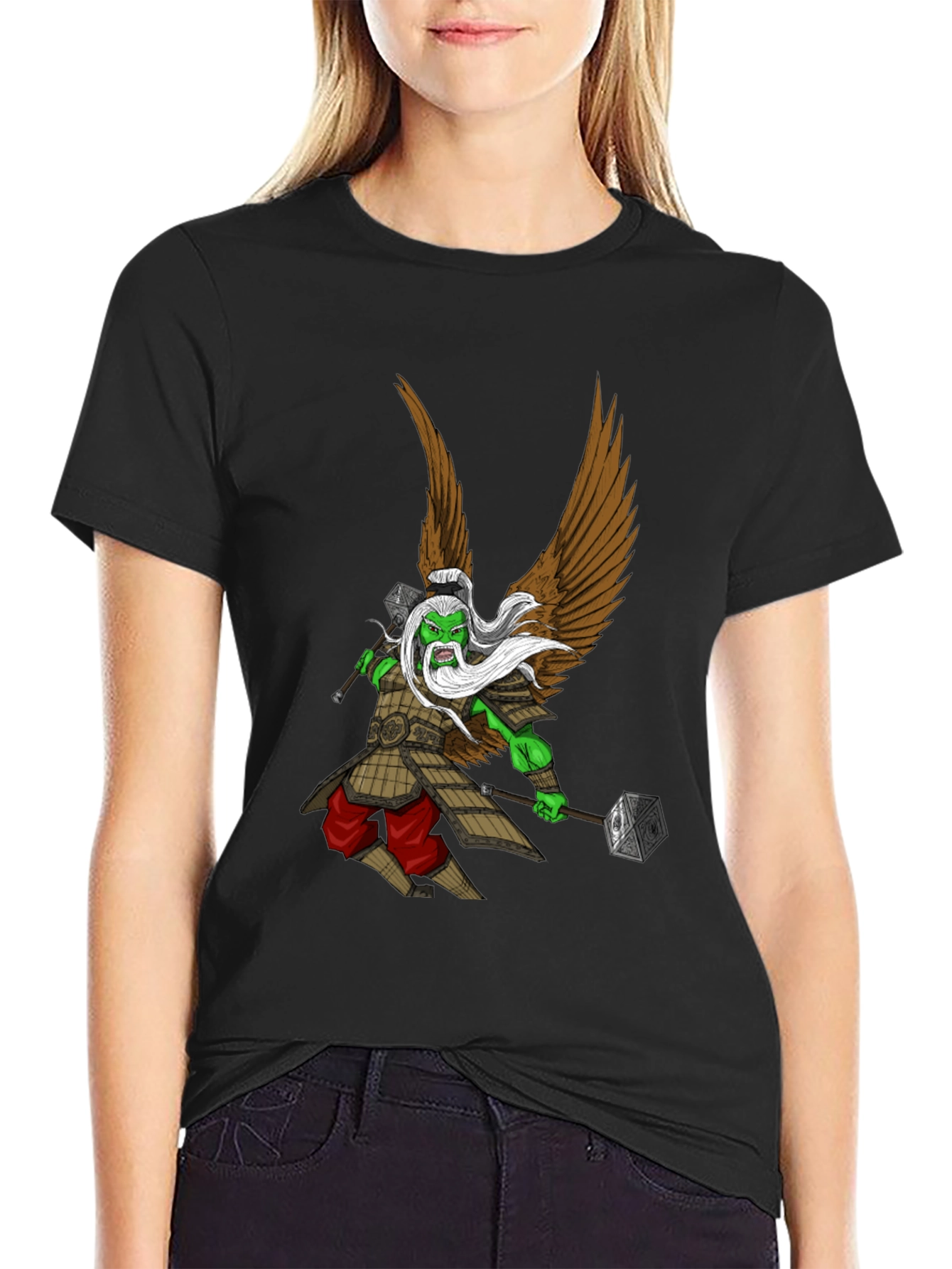 Winged Orc Warrior Graphic T-Shirt
