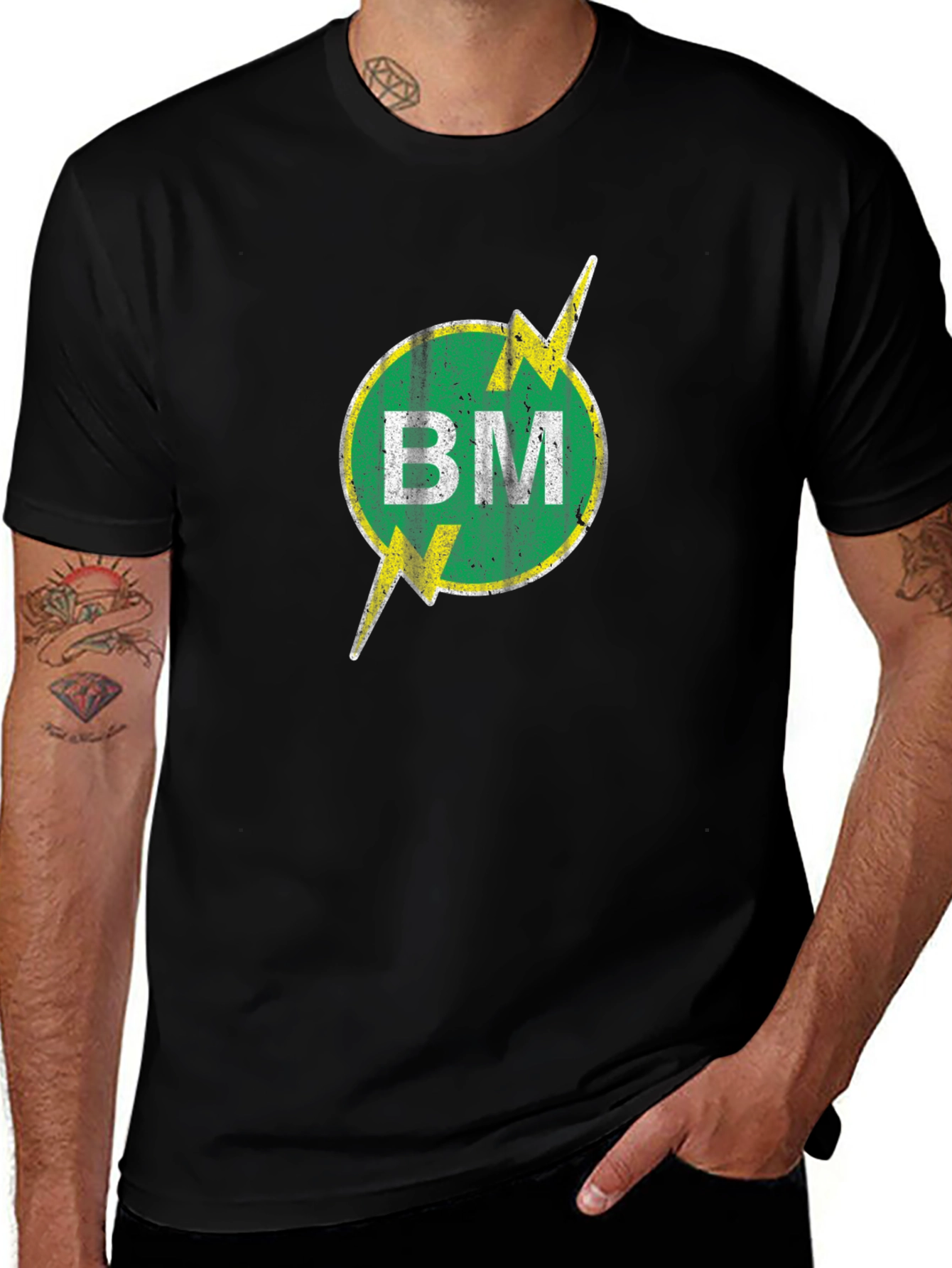 BM Bolt Tee - Retro Black T-Shirt