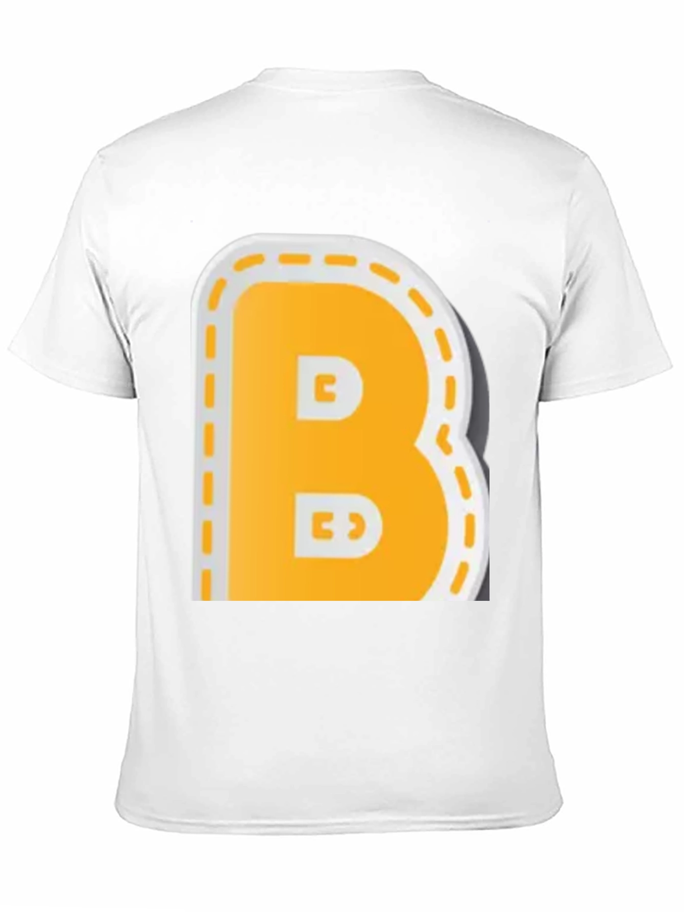 Letter B Graphic T-Shirt - Casual Black Tee
