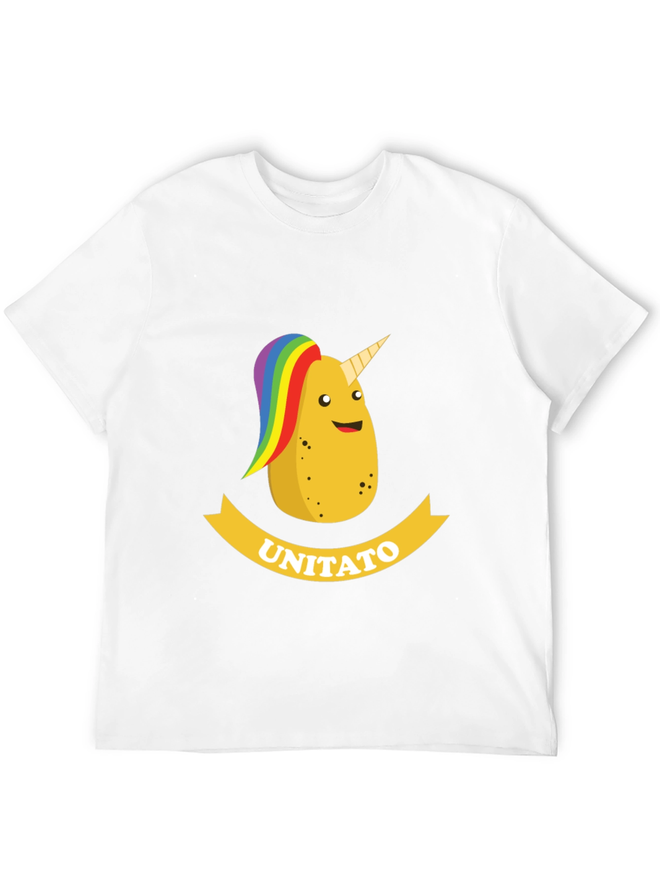 Unitato Potato Unicorn Black T-Shirt