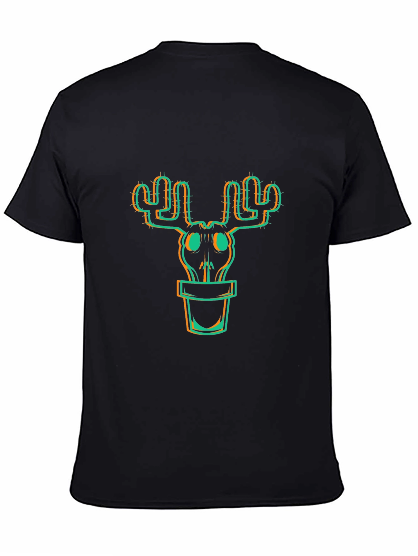 Cactus Skull Graphic Tee - Trendy Unisex T-Shirt