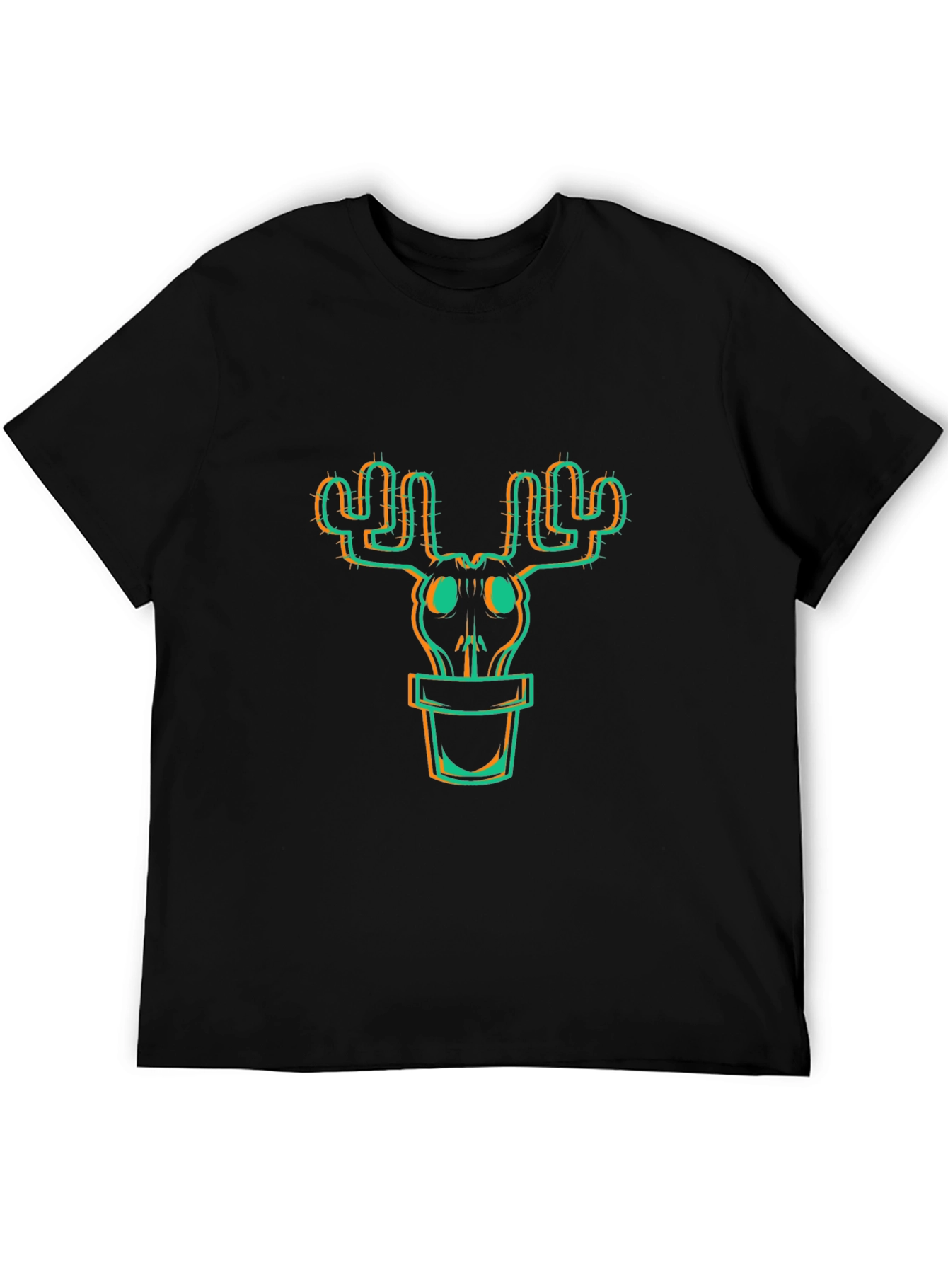 Cactus Skull Graphic Tee - Trendy Unisex T-Shirt