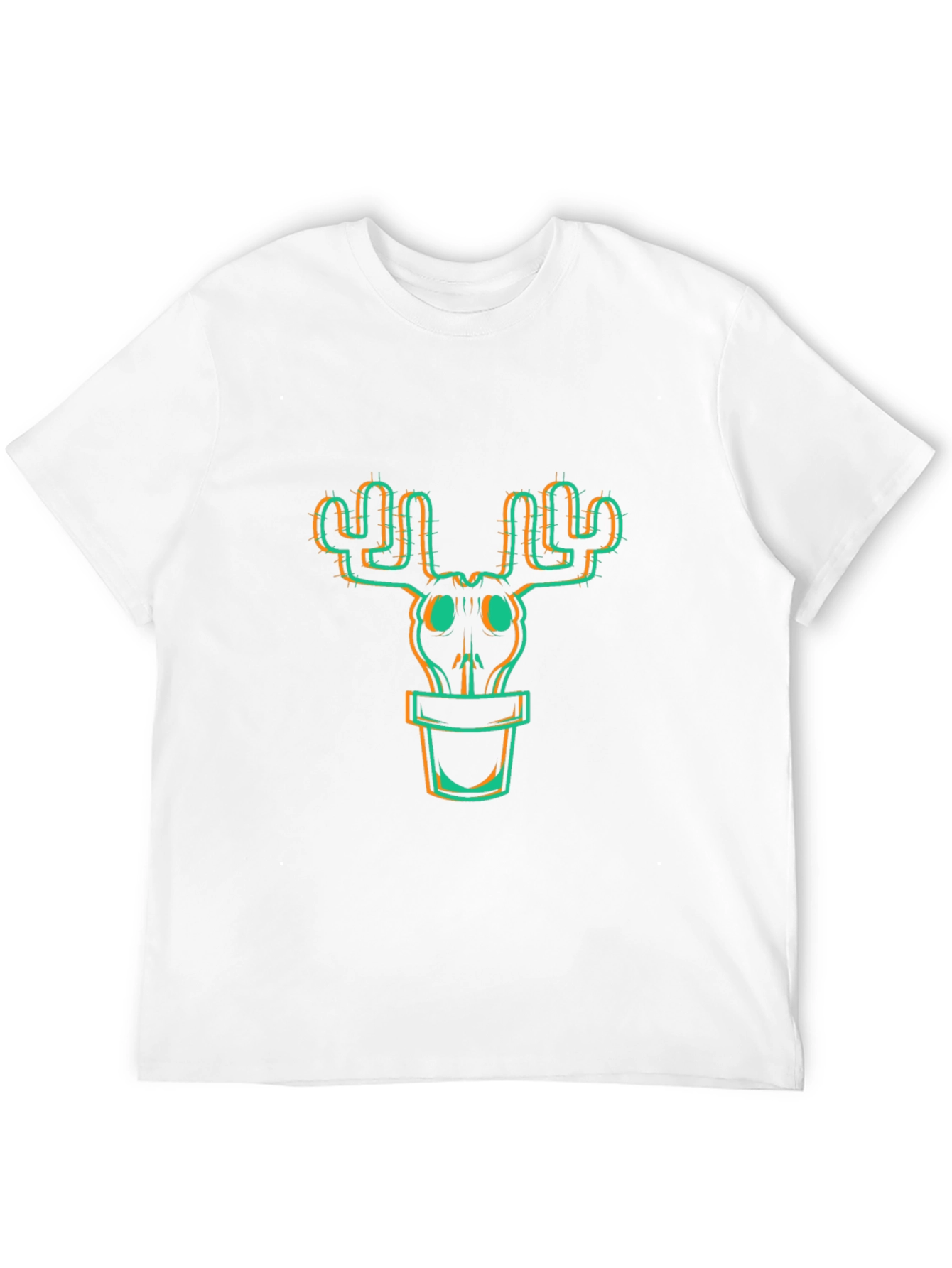 Cactus Skull Graphic Tee - Trendy Unisex T-Shirt