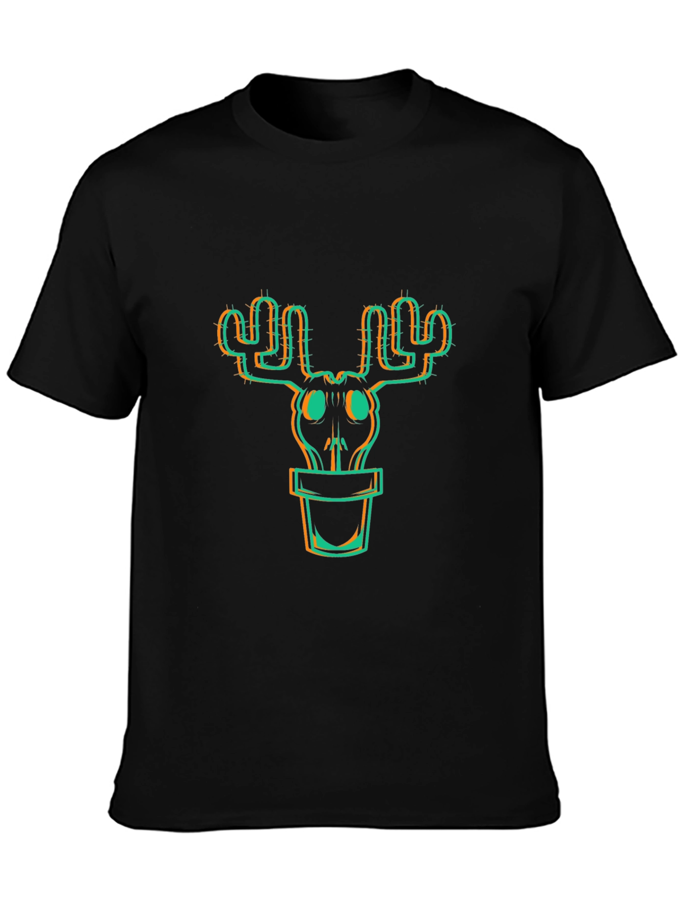 Cactus Skull Graphic Tee - Trendy Unisex T-Shirt