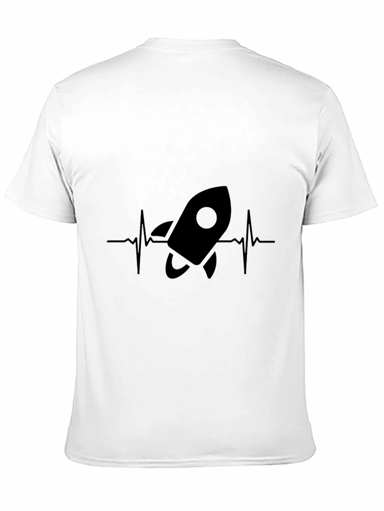 Rocket Heartbeat Graphic T-Shirt - Black