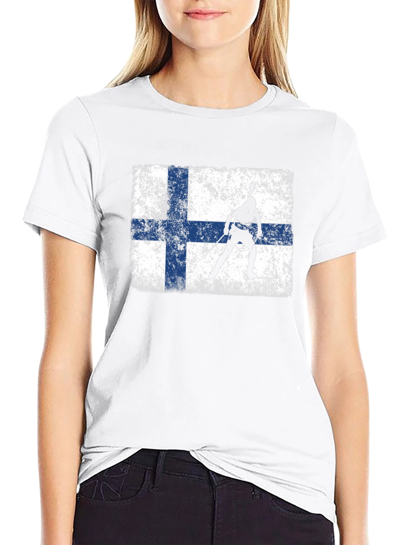 Finland Flag Biathlon T-Shirt