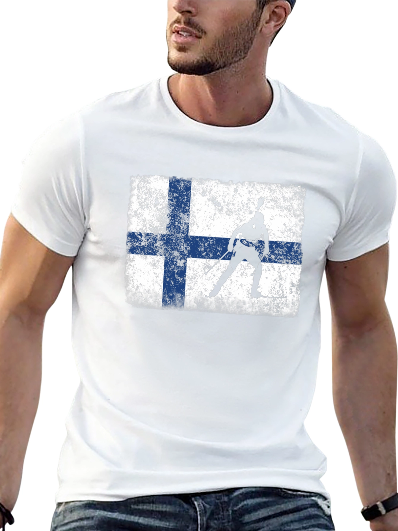 Finland Flag Biathlon T-Shirt