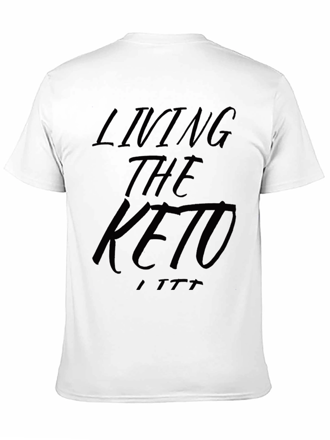 Living The Keto T-Shirt - Black Graphic Tee