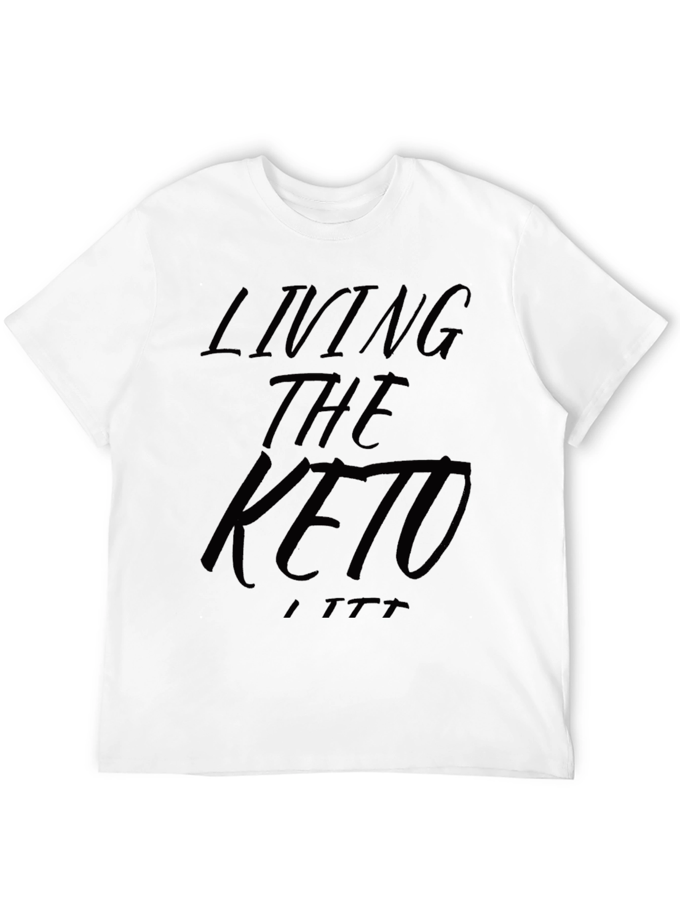 Living The Keto T-Shirt - Black Graphic Tee