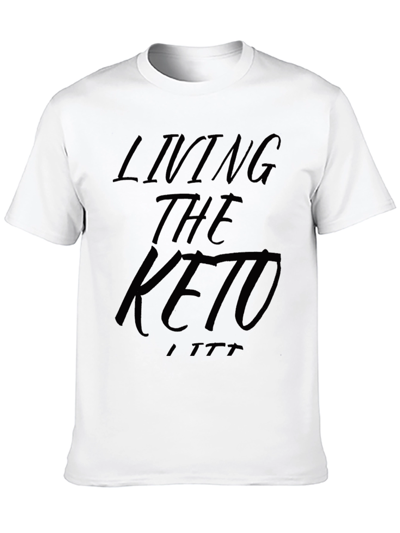 Living The Keto T-Shirt - Black Graphic Tee