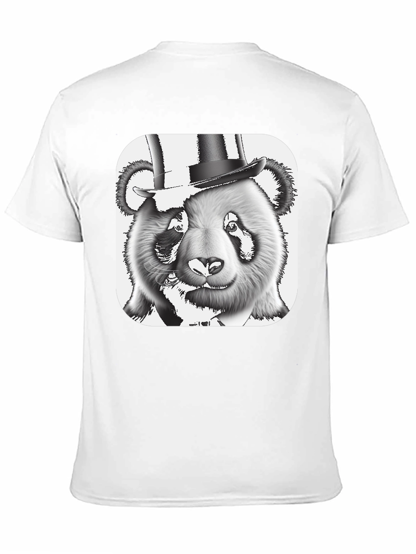 Panda Bear Top Hat T-Shirt - Stylish Graphic Tee