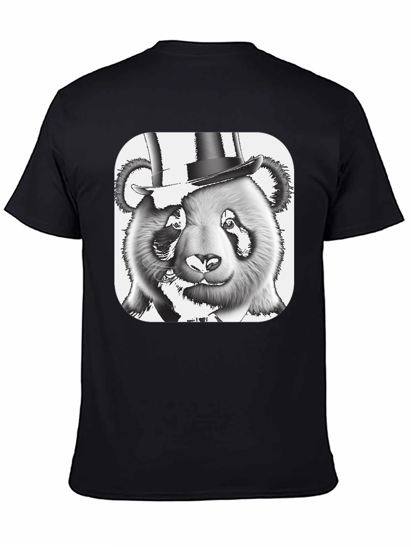Panda Bear Top Hat T-Shirt - Stylish Graphic Tee