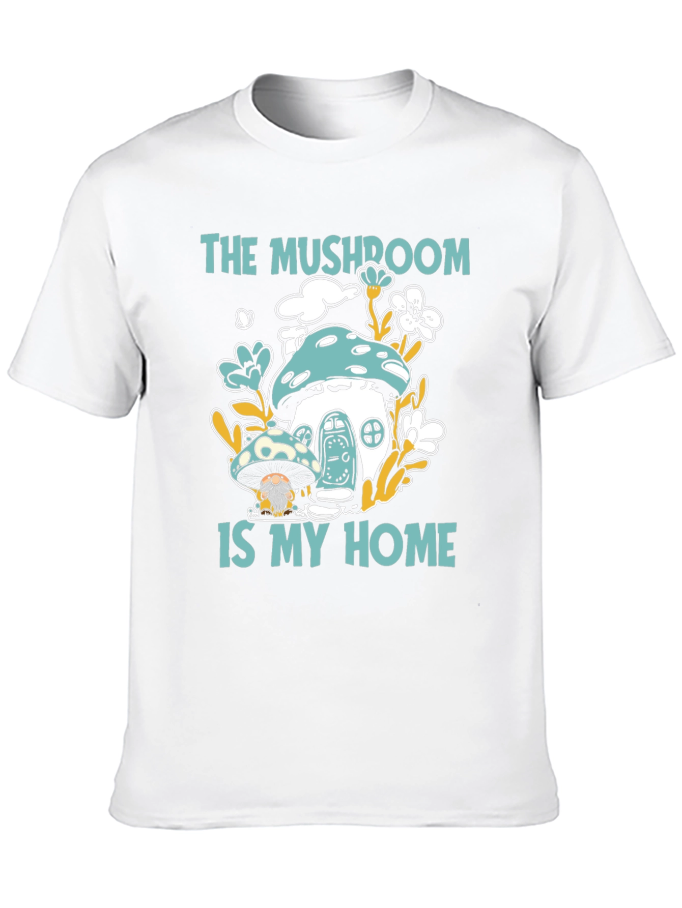 Mushroom Home Graphic Tee - Funky & Unique Design