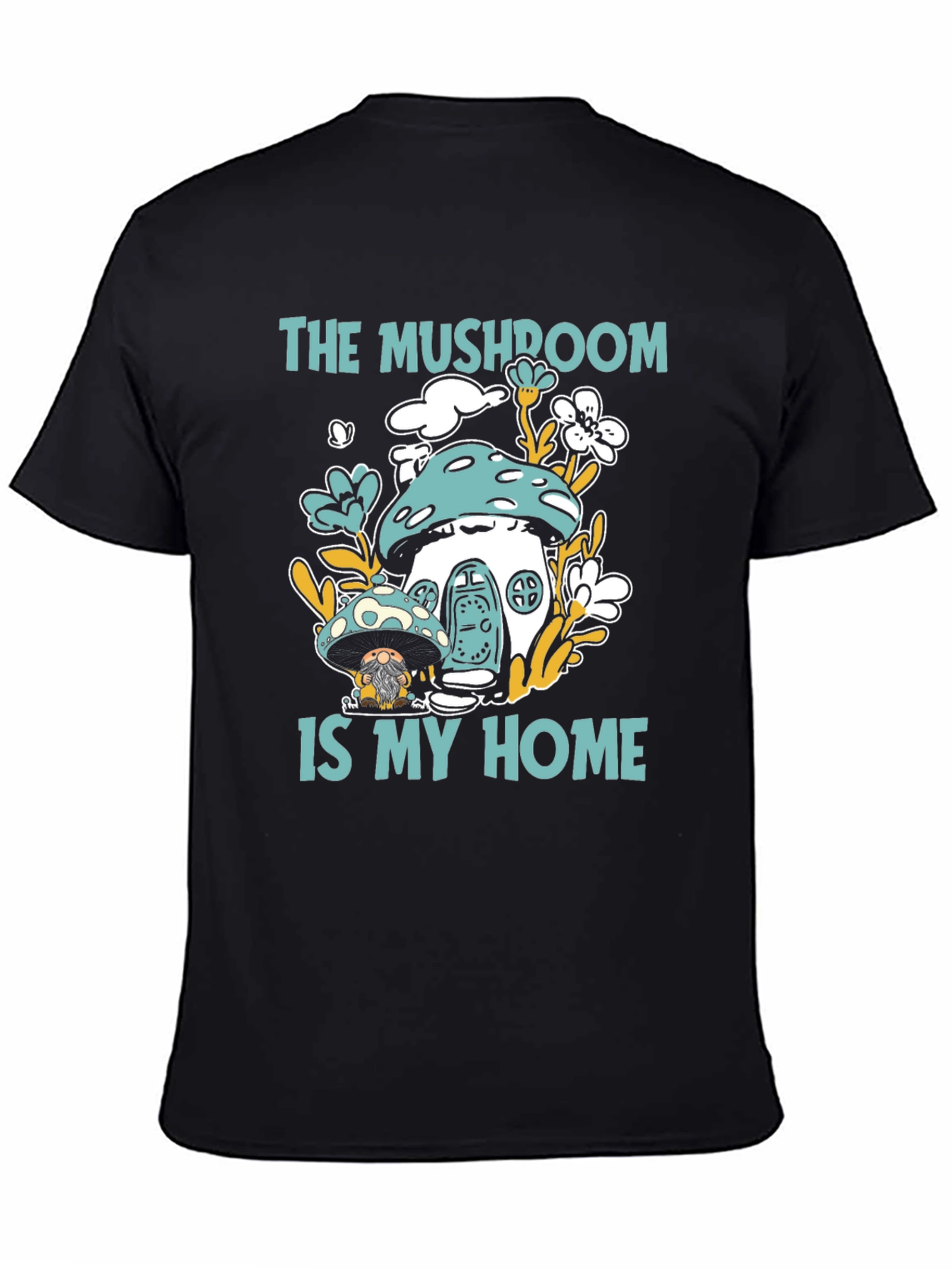Mushroom Home Graphic Tee - Funky & Unique Design